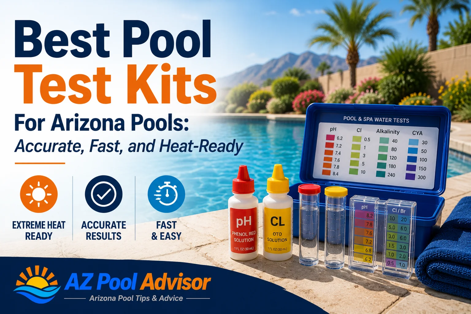 Best Pool Test Kits for Arizona Pools: Accurate, Fast, and Heat-Ready